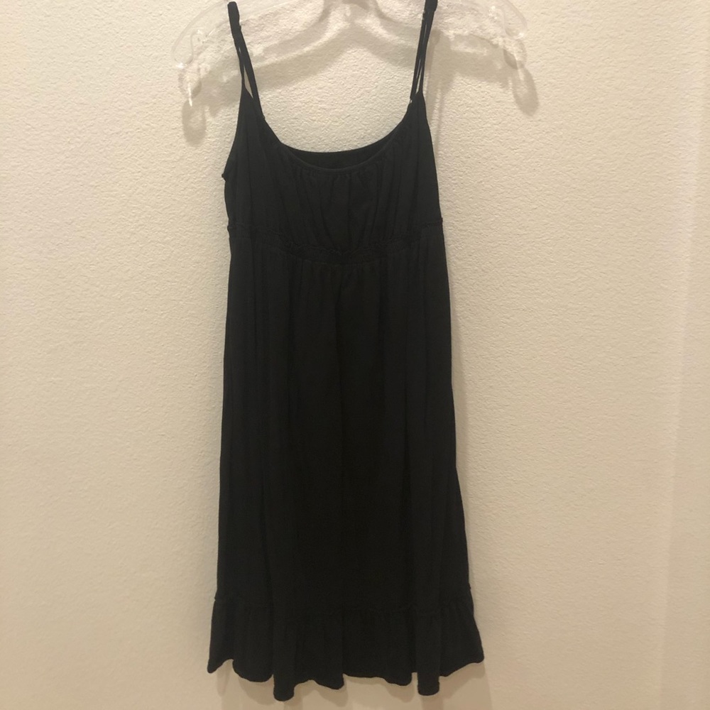 Black Flowy Midi Dress